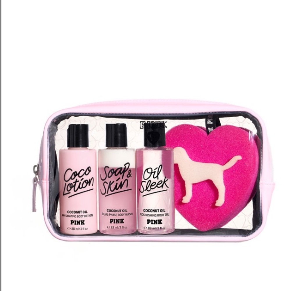 🌺PINK Coconut Oil Body Care Gift Set🌺